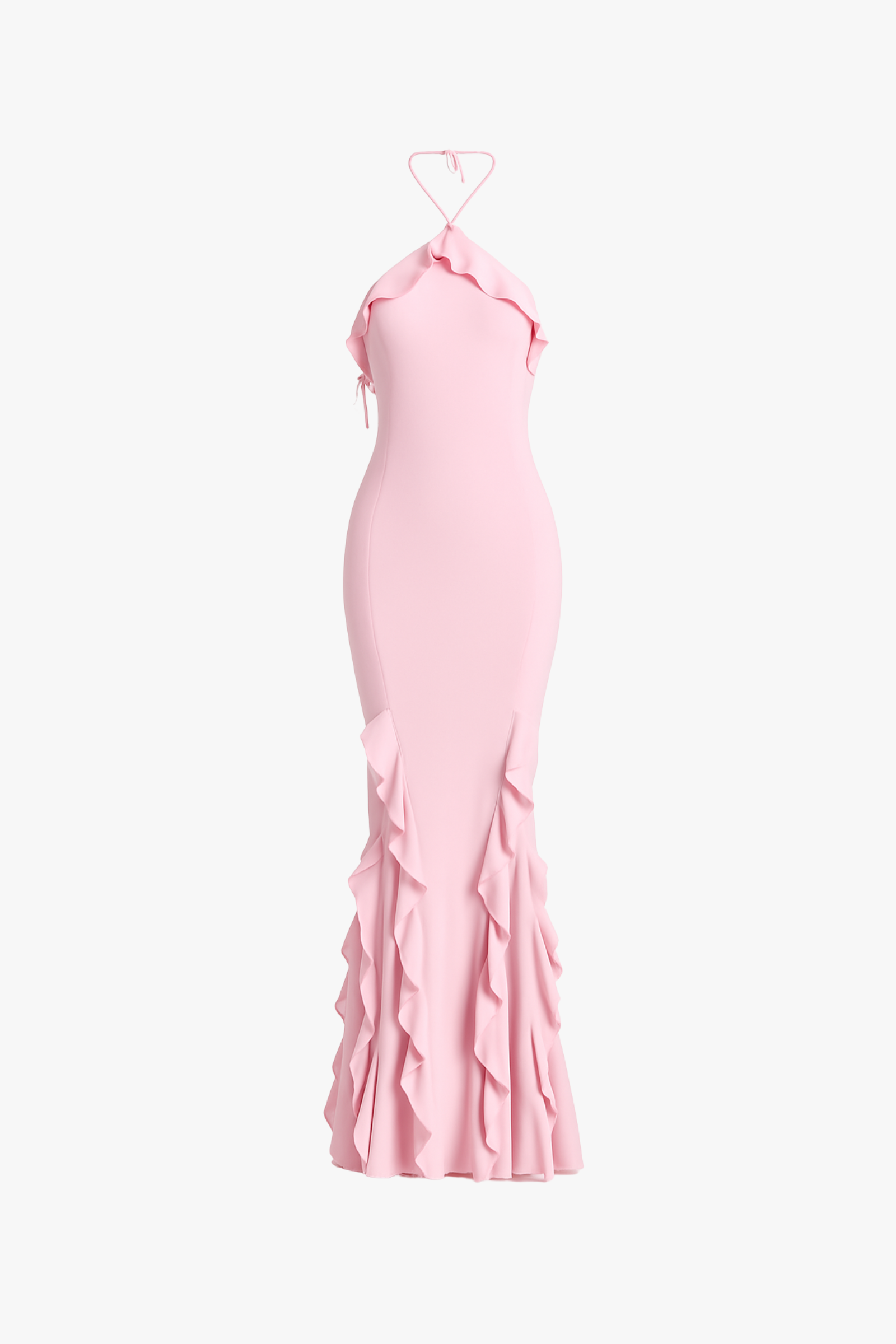 "Rose" Maxikleid mit Rüschen
