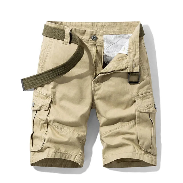 Herren Cargo Shorts mit Gürtel und Taschen