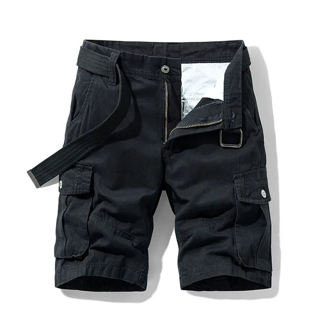 Herren Cargo Shorts mit Gürtel und Taschen