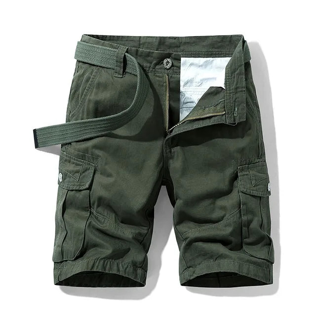 Herren Cargo Shorts mit Gürtel und Taschen