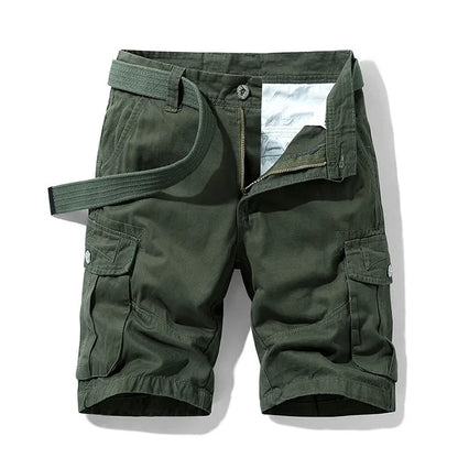 Herren Cargo Shorts mit Gürtel und Taschen
