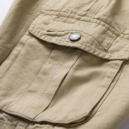 Herren Cargo Shorts mit Gürtel und Taschen
