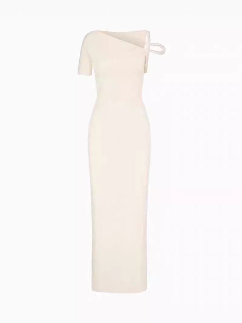"Tara" One-Shoulder-Maxikleid