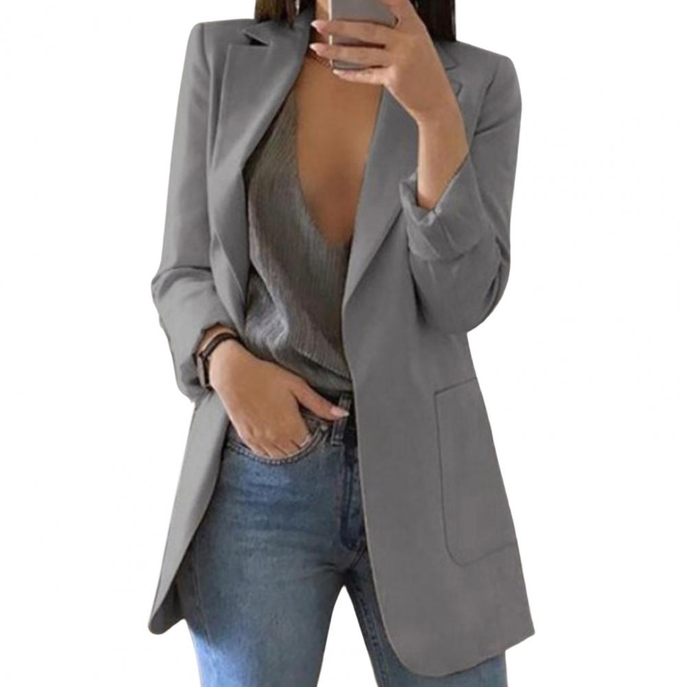 Blazer mit Reverskragen und geradem Schnitt