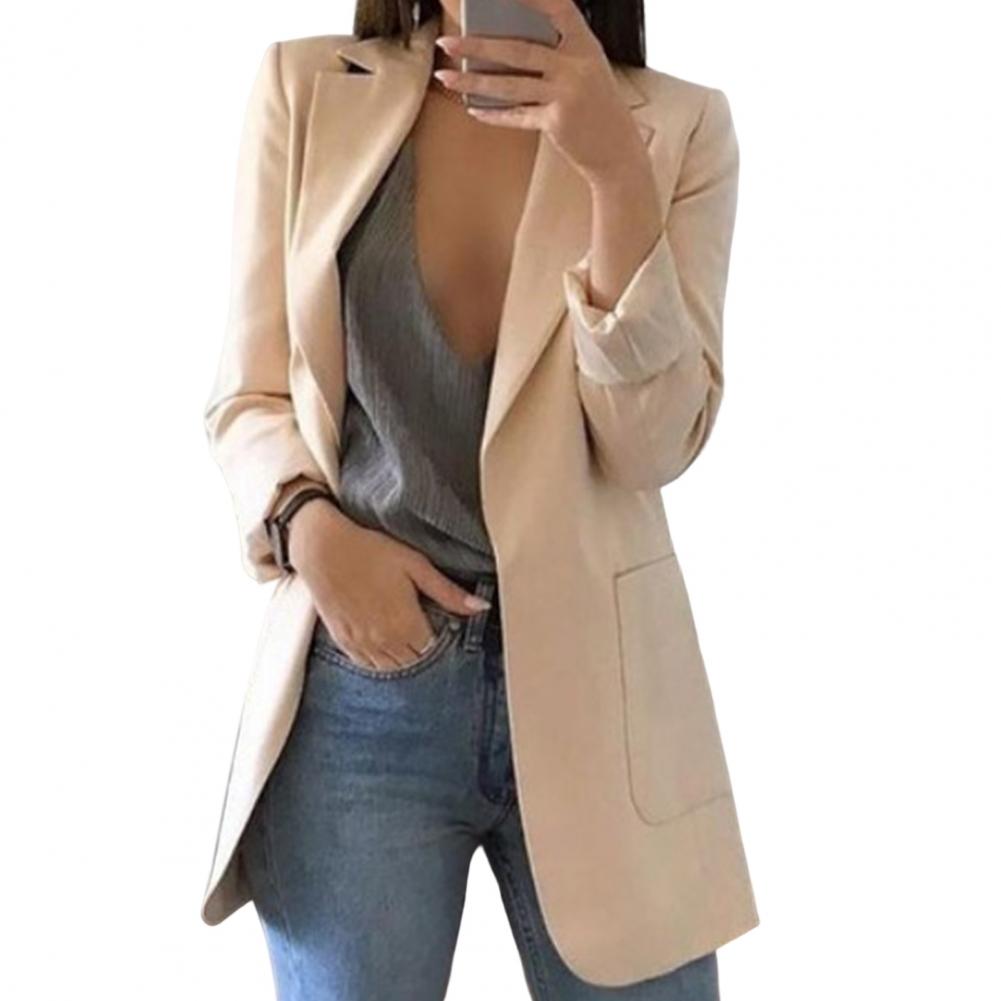 Blazer mit Reverskragen und geradem Schnitt
